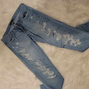 Flying monkey holey jeans